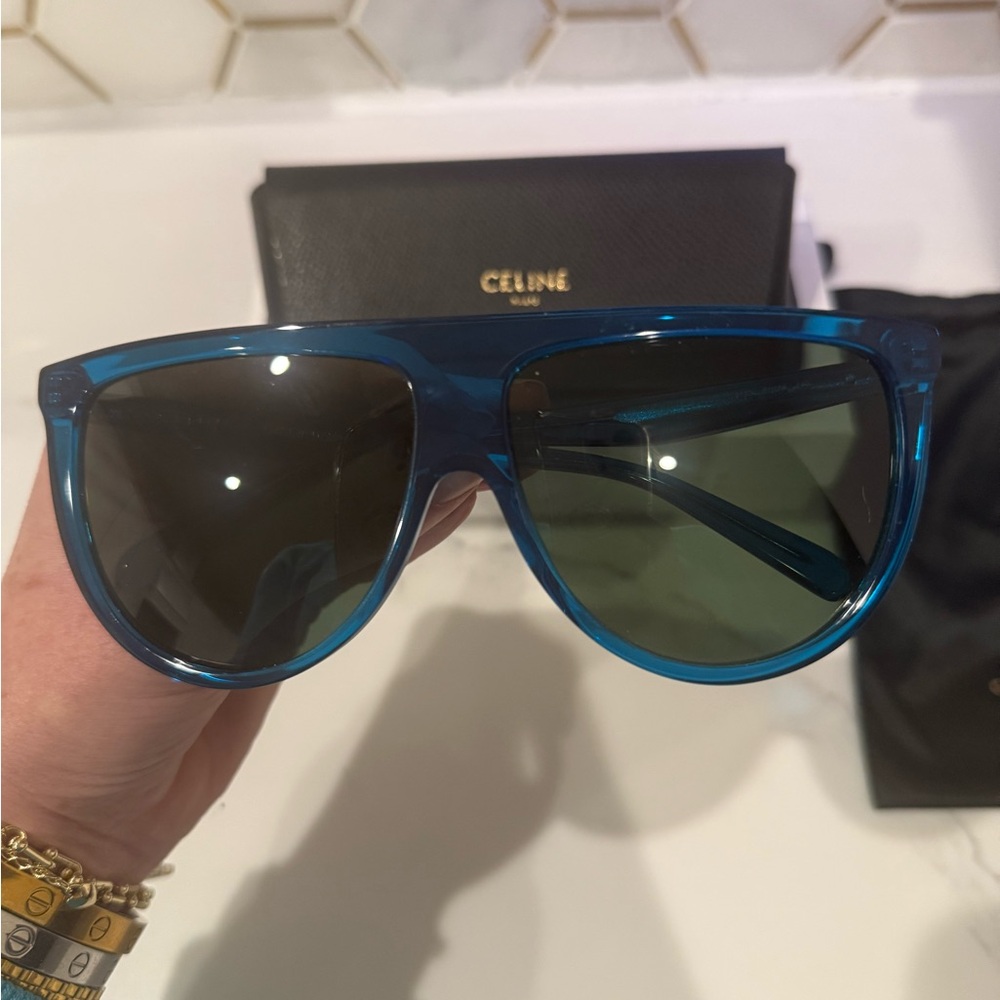 New CELINE Blue Aviator frames